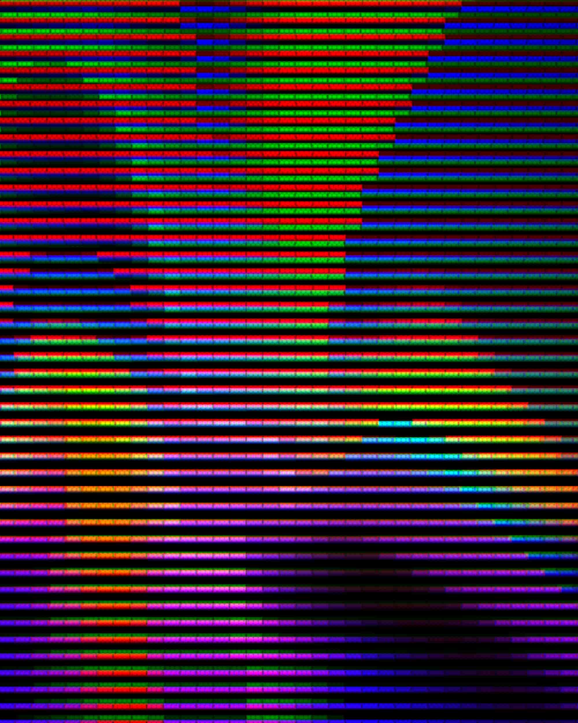 Vibrant abstract image with swirl distortion and LED screen effect creating a kinetic digital display