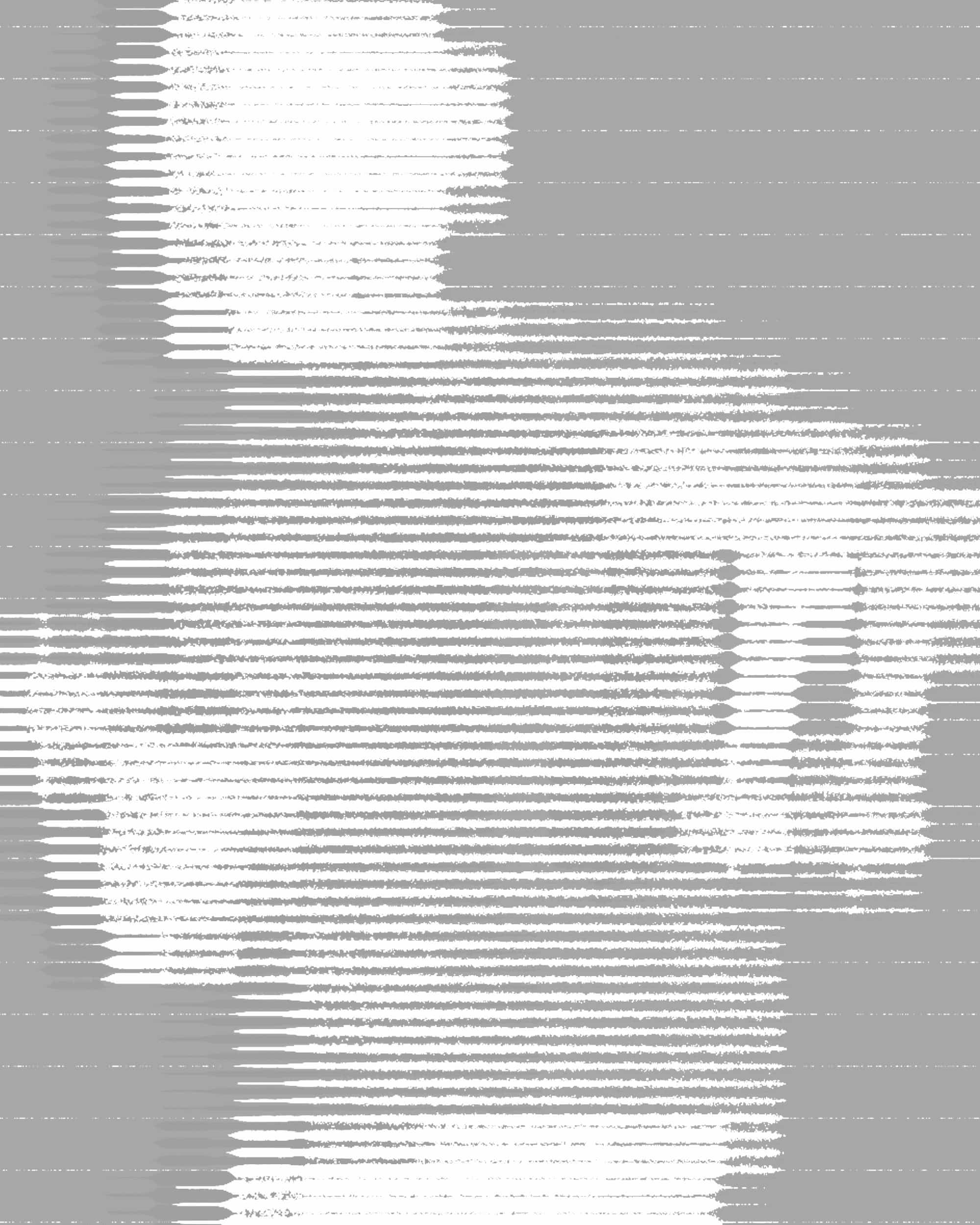 Abstract runner image with stripe effects, noise, dither, and gradient mapping creating an edgy artistic design