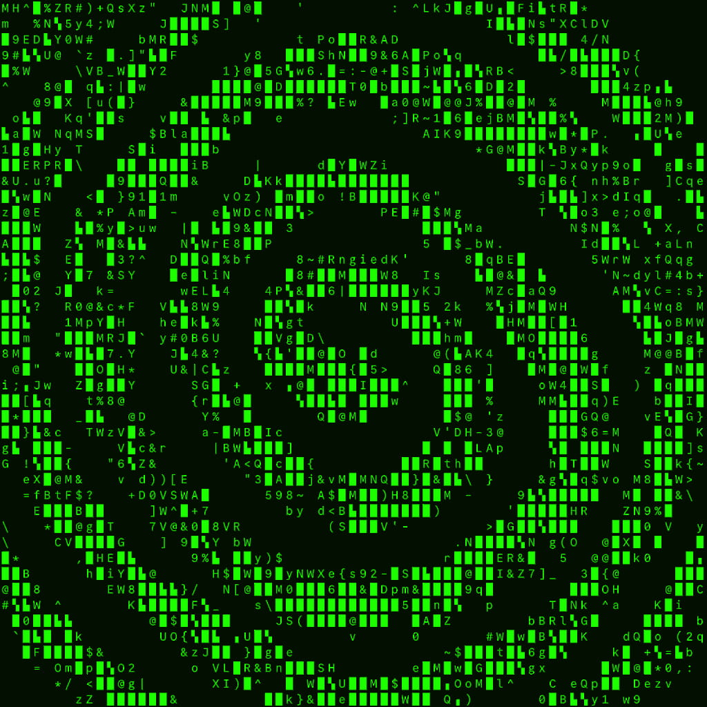 Image with ASCII effect applied